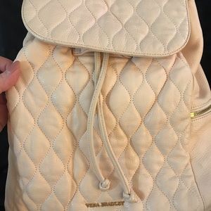 Vera Bradley baby pink leather backpack